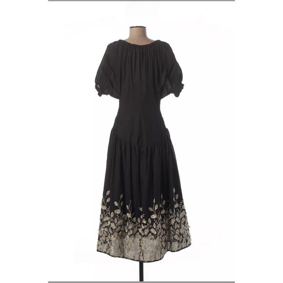 My Beachy Side Mariposa Off The Shoulders Embroidered Smocked Corset Dress Sz M - Picture 12 of 14